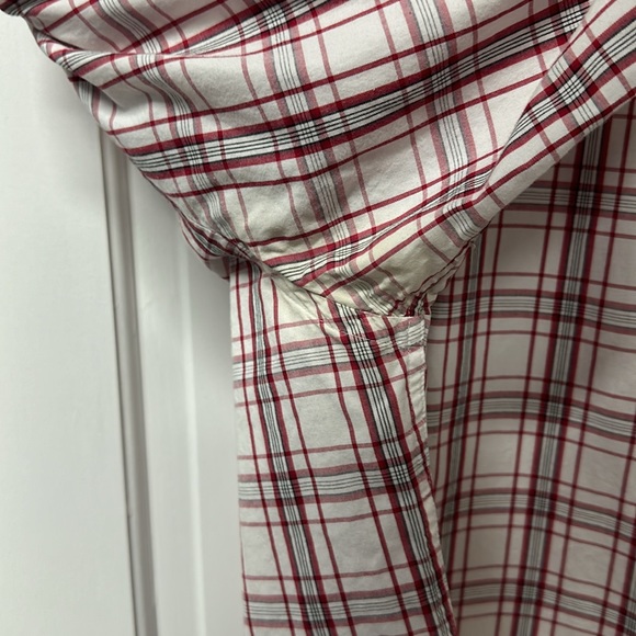 Express Extra Slim Fit Red Plaid Button Up - Picture 5 of 6